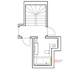 Rzut domu w stanie deweloperkim 1
