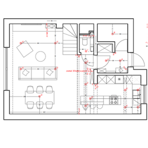 Rzut domu w stanie deweloperkim 6